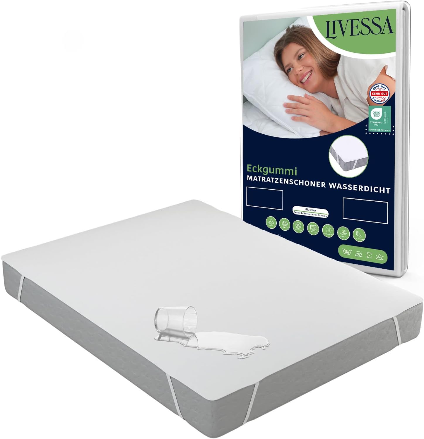 Hotel Bedarf Livessa Matratzenschoner vier Eckgummis
