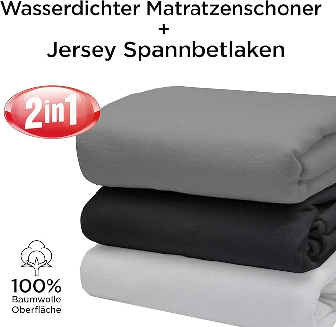 Livessa Jersey-Molton %100 Baumwolle Wasserdichter Matratzenschoner